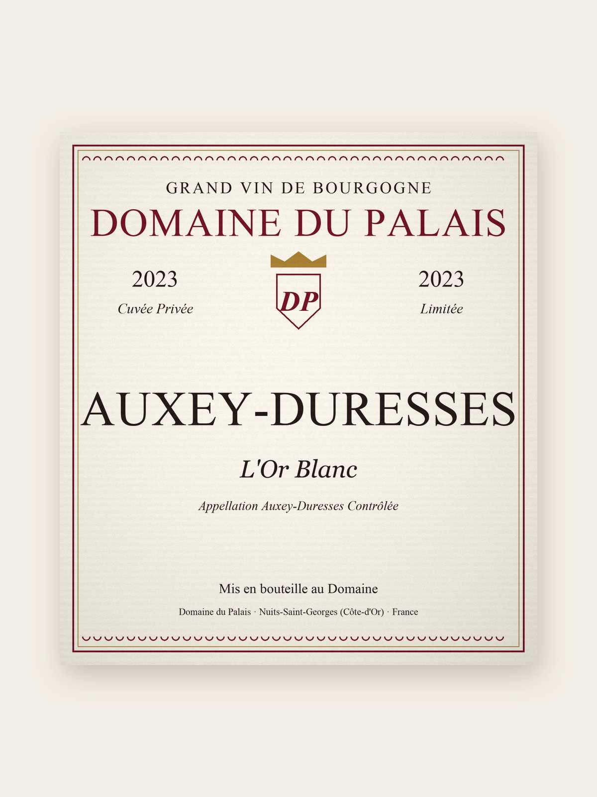Auxey-Duresses « L'Or Blanc »